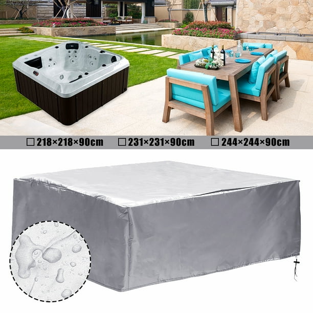 Hot Tub Spa Cover Cap Waterproof Dust UV Resistant Protector Guard for Jacuzzi A Hot Tub Spa Cover Cap Waterproof Dust UV Resistant Protector Guard for Jacuzzi A